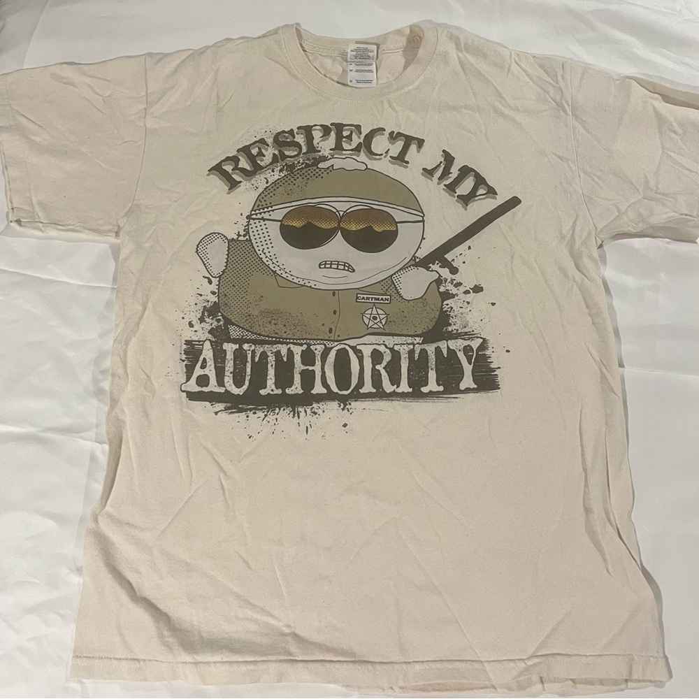 Cartman From South Park “Respect my authority”Men’s Sz:Medium T-Shirt